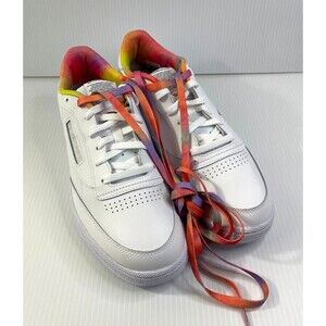 Reebok Classic Leather Pride Sneaker Shoes Mens 11.5 White/Rainbow All Of Love